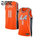 Maillot NBA Los Angeles Clippers Brook Lopez Nike 2025-26 City Edition Orange Swingman - Enfant